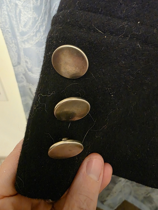 New York & Company Black Double-Breasted Trench Coat with Belt - Picture 5 of 12